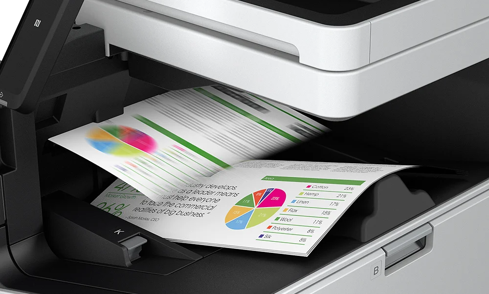 Ausdruck aus einem Epson WorkForce Enterprise